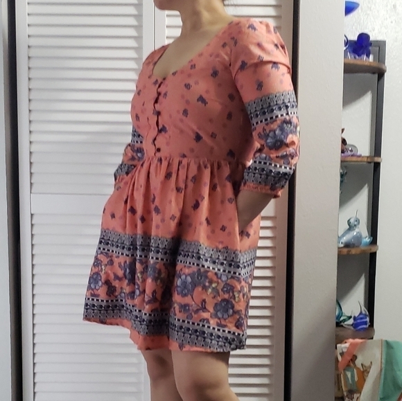 NWT American Rag Cie Dress, Color Orange Navy , Size M - Picture 7 of 17